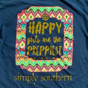 Simply Southern Tee HAPPY Girls Are the PREPPIEST!
